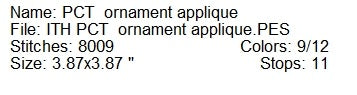 2025 ITH PCT Grinch Christmas applique machine embroidery ornament