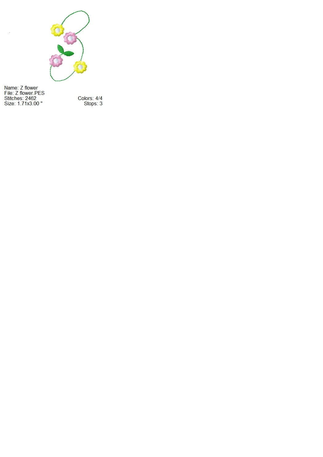 Floral font set machine embroidery designs