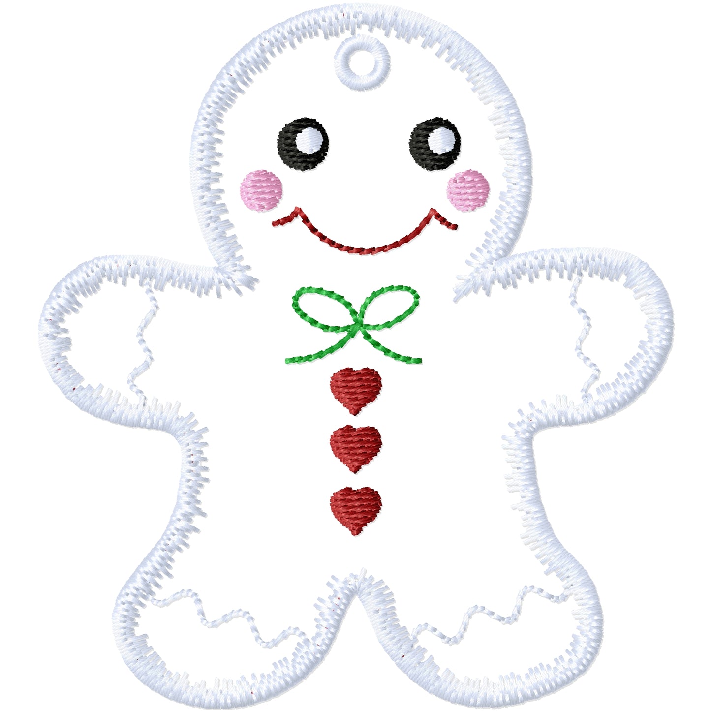 ITH Gingerbread 4 ornament machine embroidery design