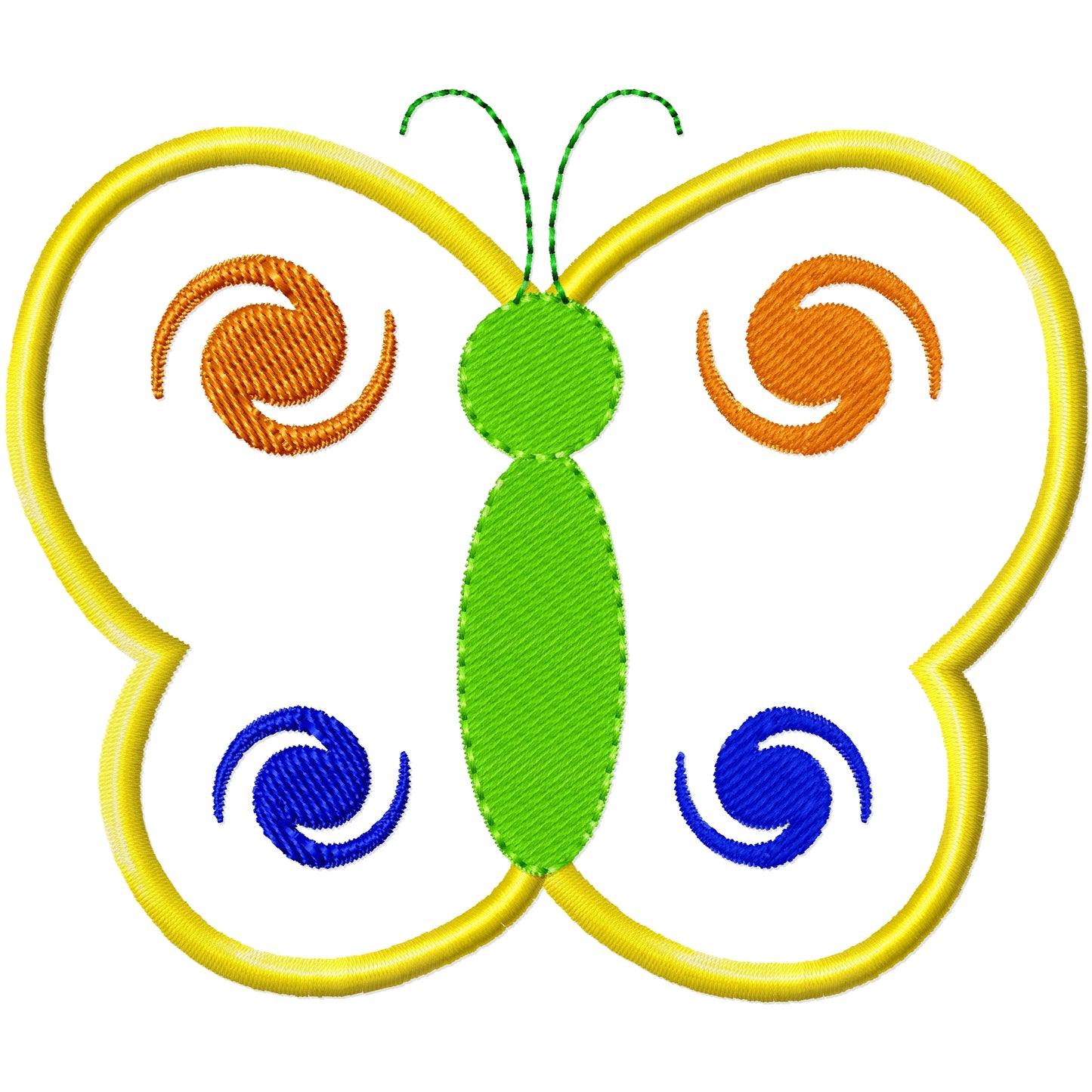 3.89 Applique butterfly 1 machine embroidery design