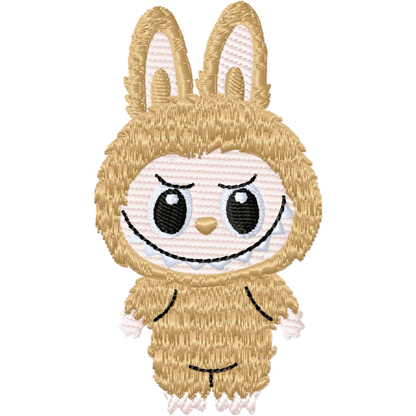 Brown Labooboo machine embroidery design