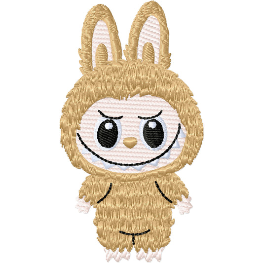 Brown Labooboo machine embroidery design