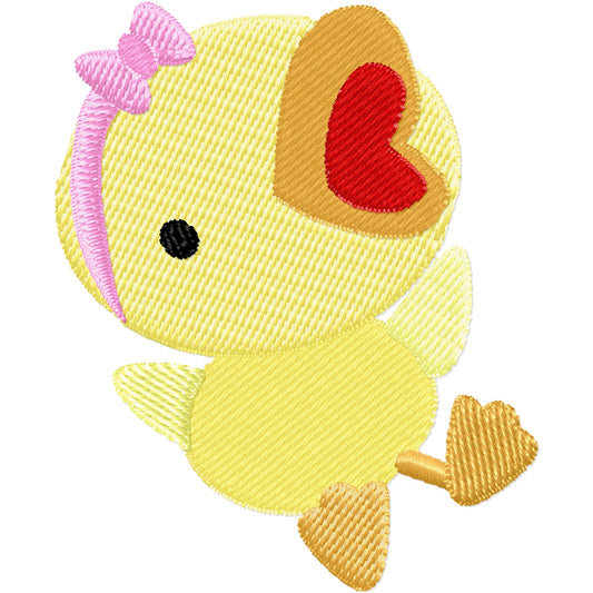 Amy duck machine embroidery design