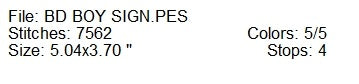 Birthday boy quote machine embroidery design