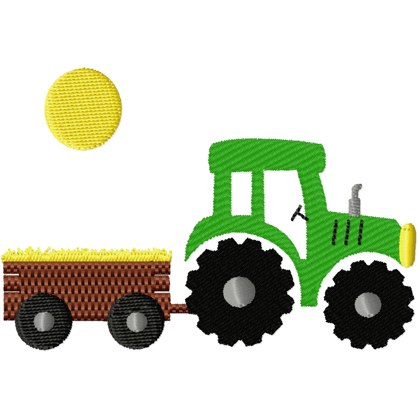 Birthday tractor to add number machine embroidery design 2 sizes