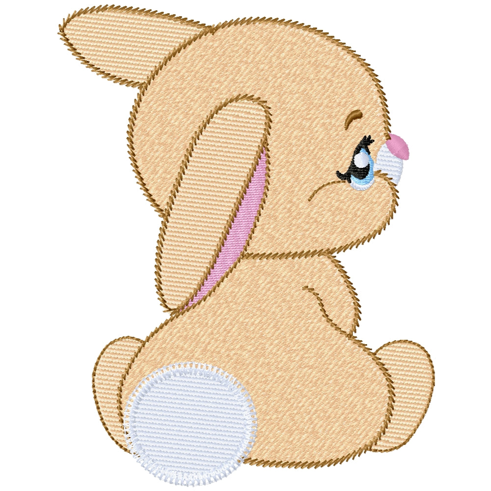 Baby bunny 2 machine embroidery design 2 sizes