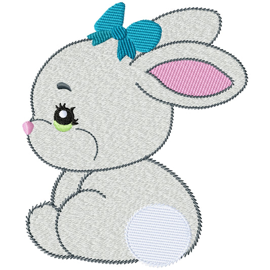 Baby bunny 3 machine embroidery design 2 sizes
