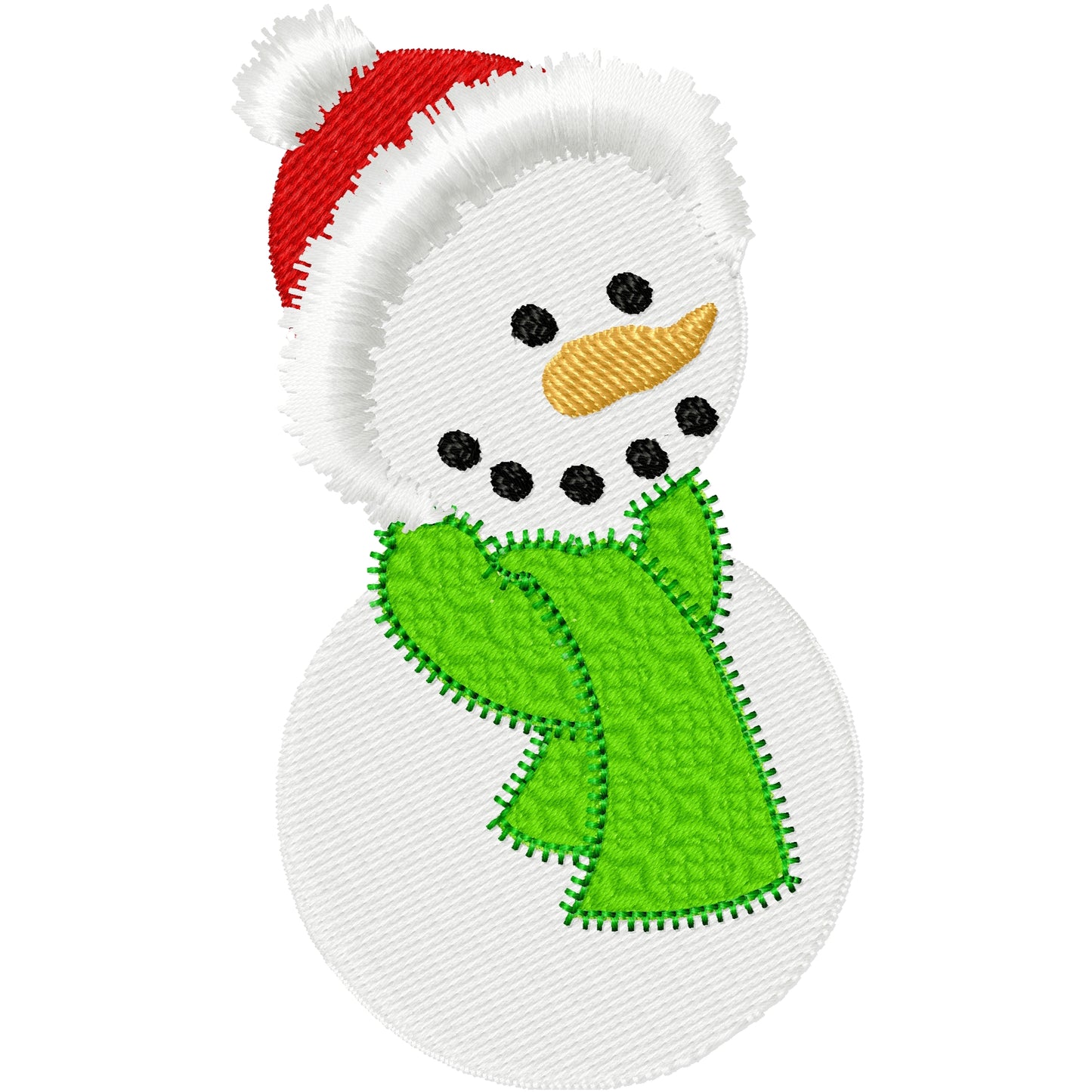 Cute baby snowman machine embroidery design