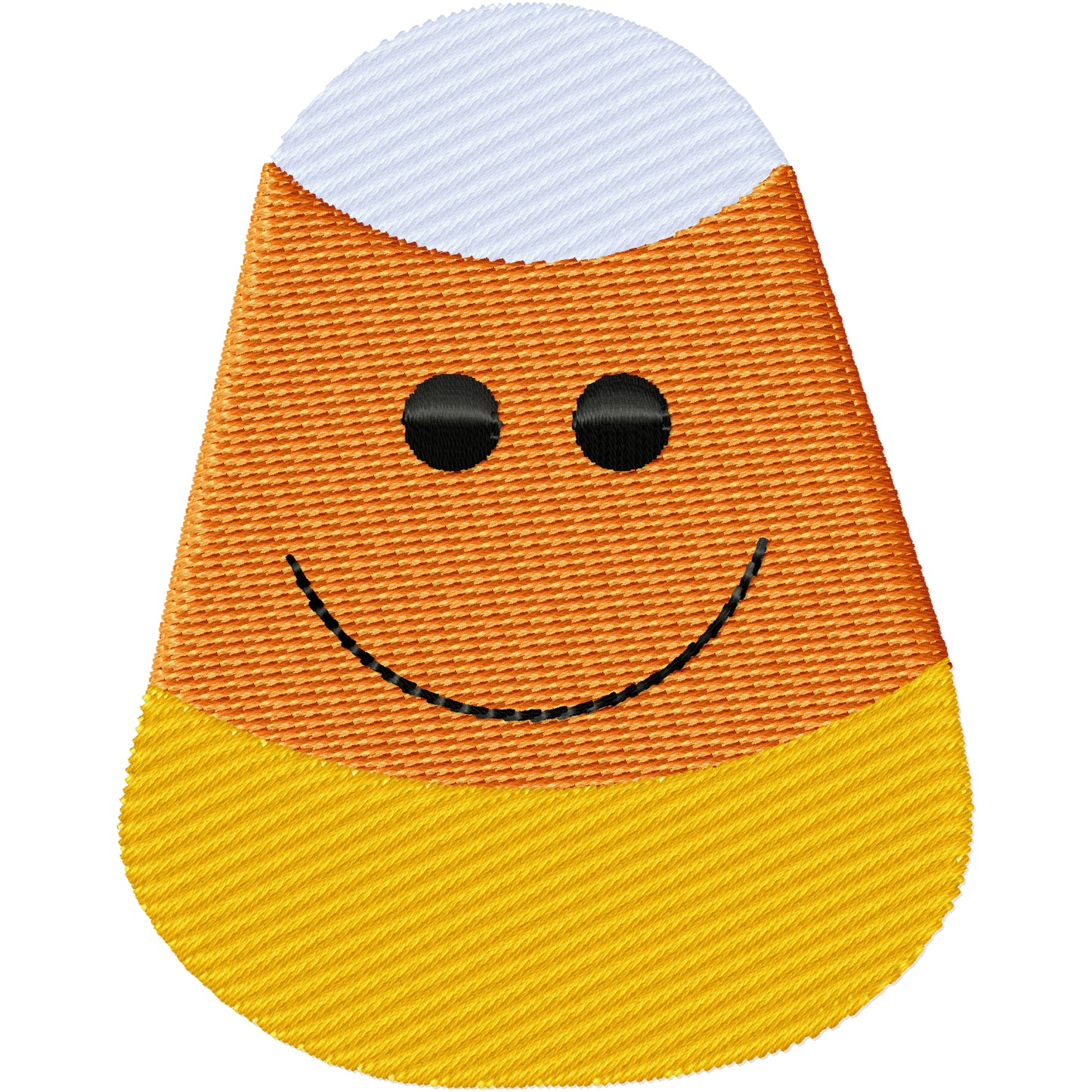 Candy corn Halloween candy machine embroidery design