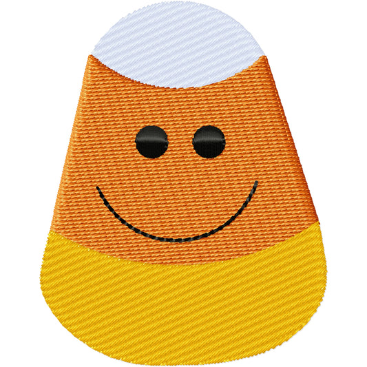 Candy corn Halloween candy machine embroidery design