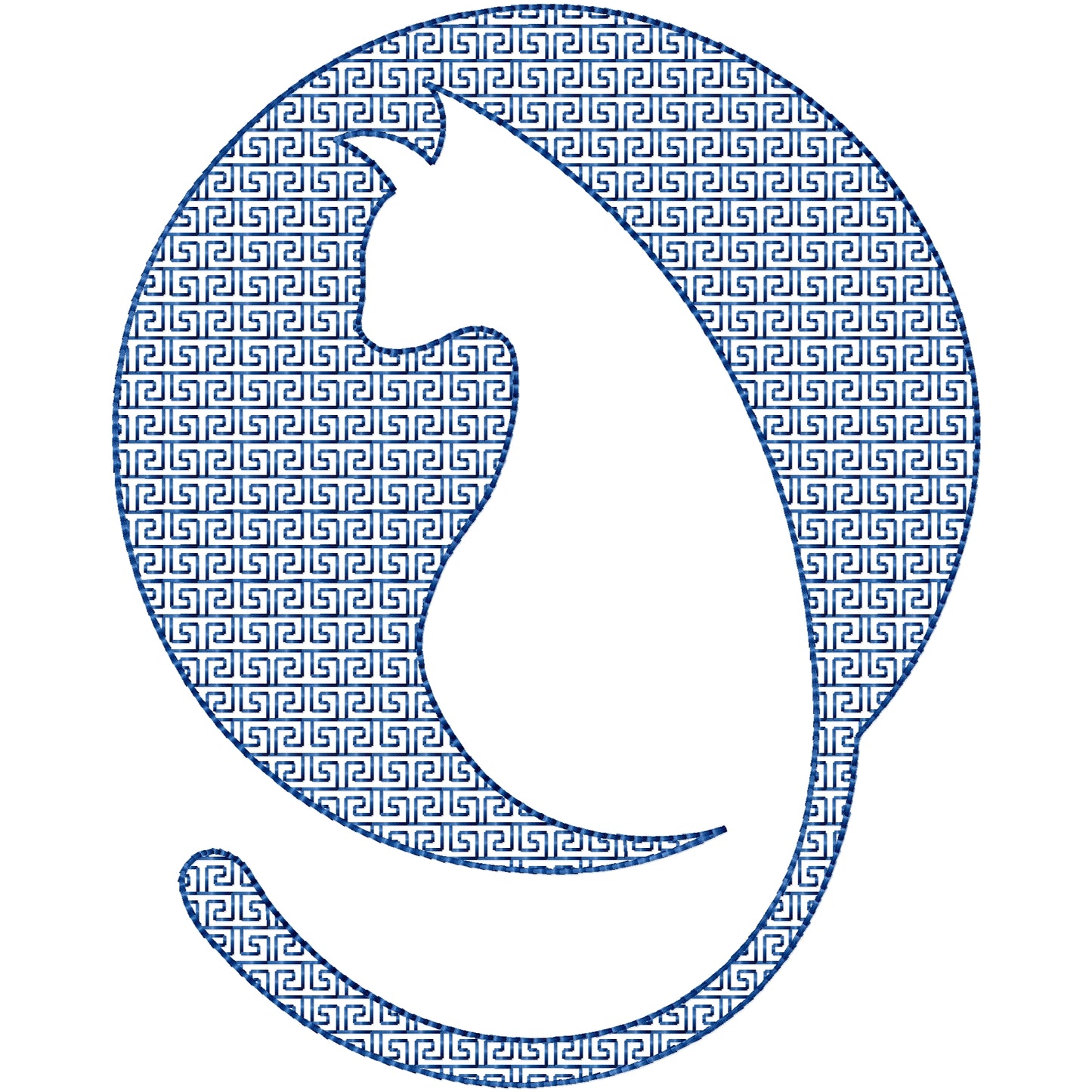 Cat sil 3 machine embroidery design 2 sizes