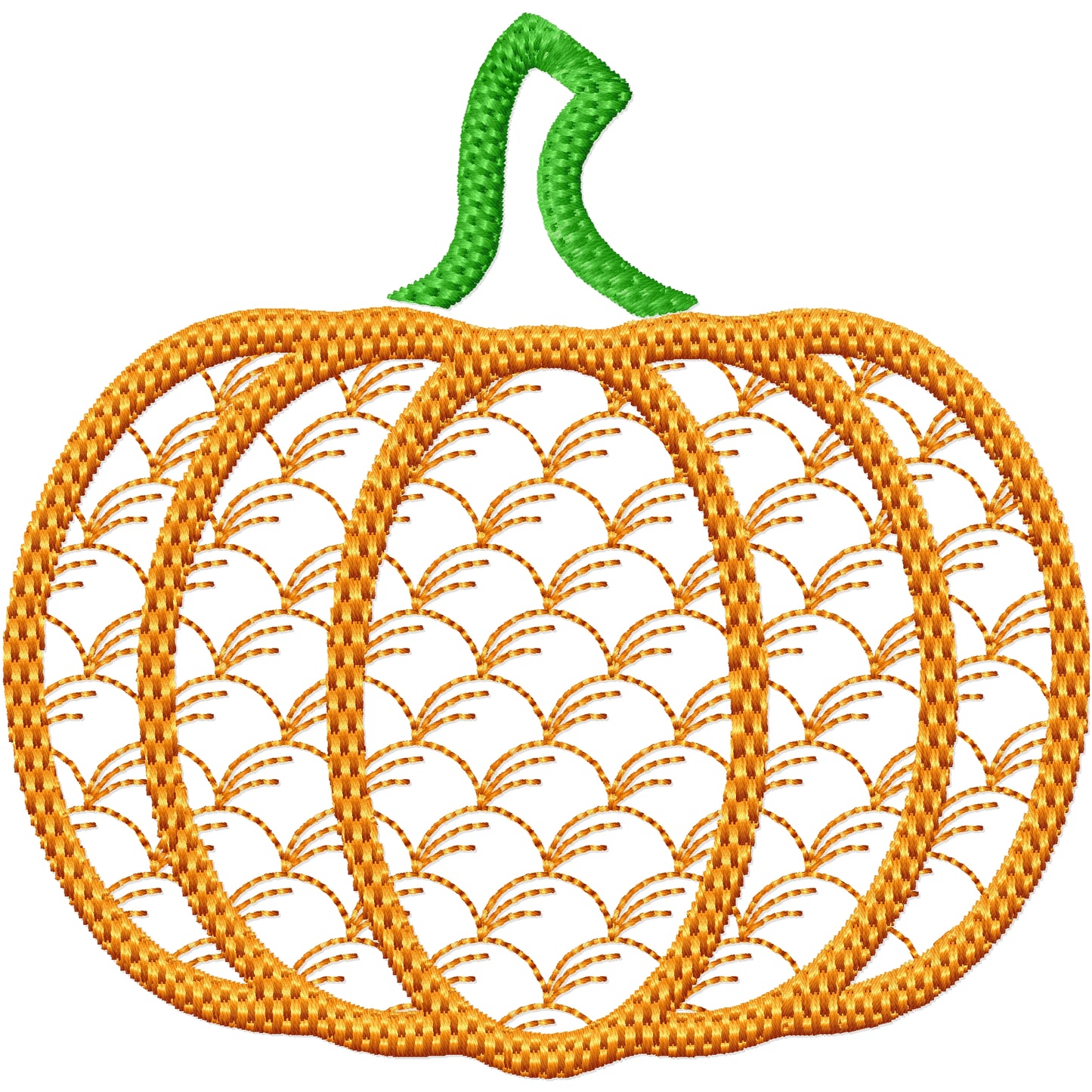 Fancy filled pumpkin 1 machine embroidery design