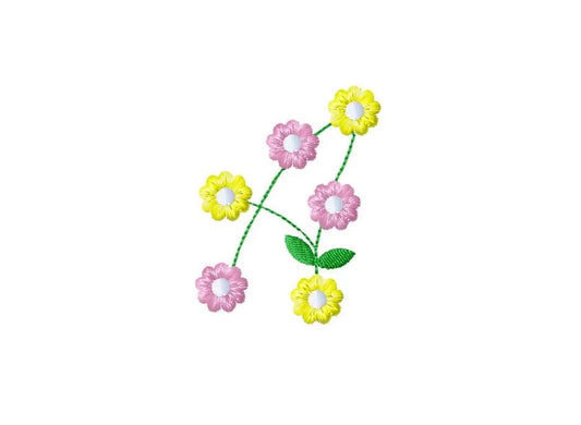 Floral font set machine embroidery designs