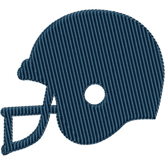 Football helmet machine embroidery design