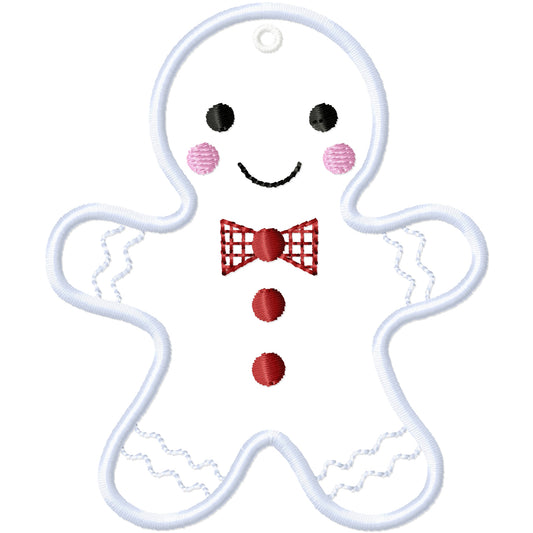 ITH Gingerbread 1 ornament machine embroidery design