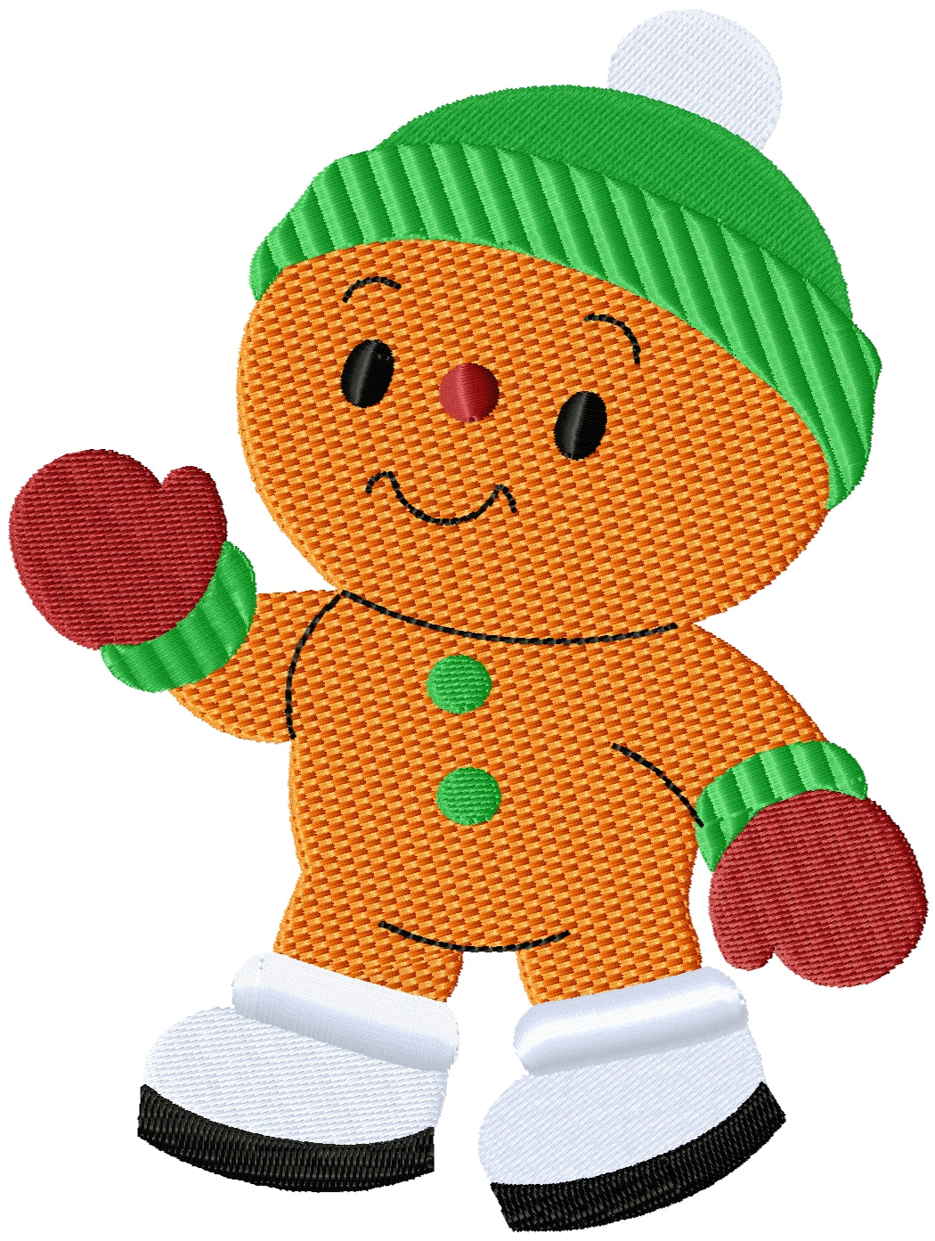 GBM with mittens machine embroidery design 2 sizes