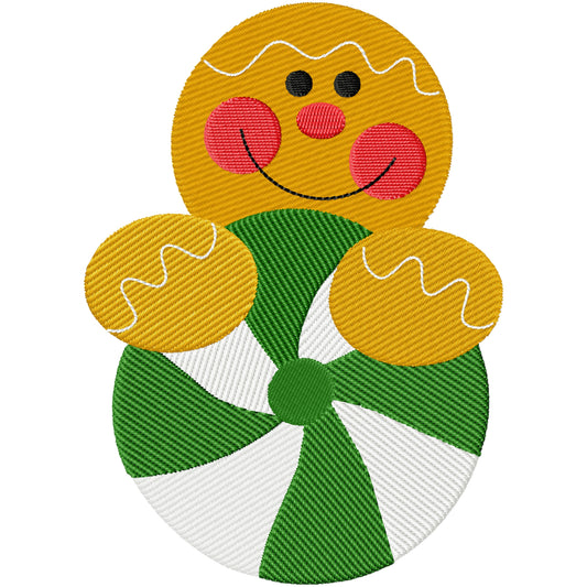 Gingerbread cookies 4 machine embroidery design 2 sizes