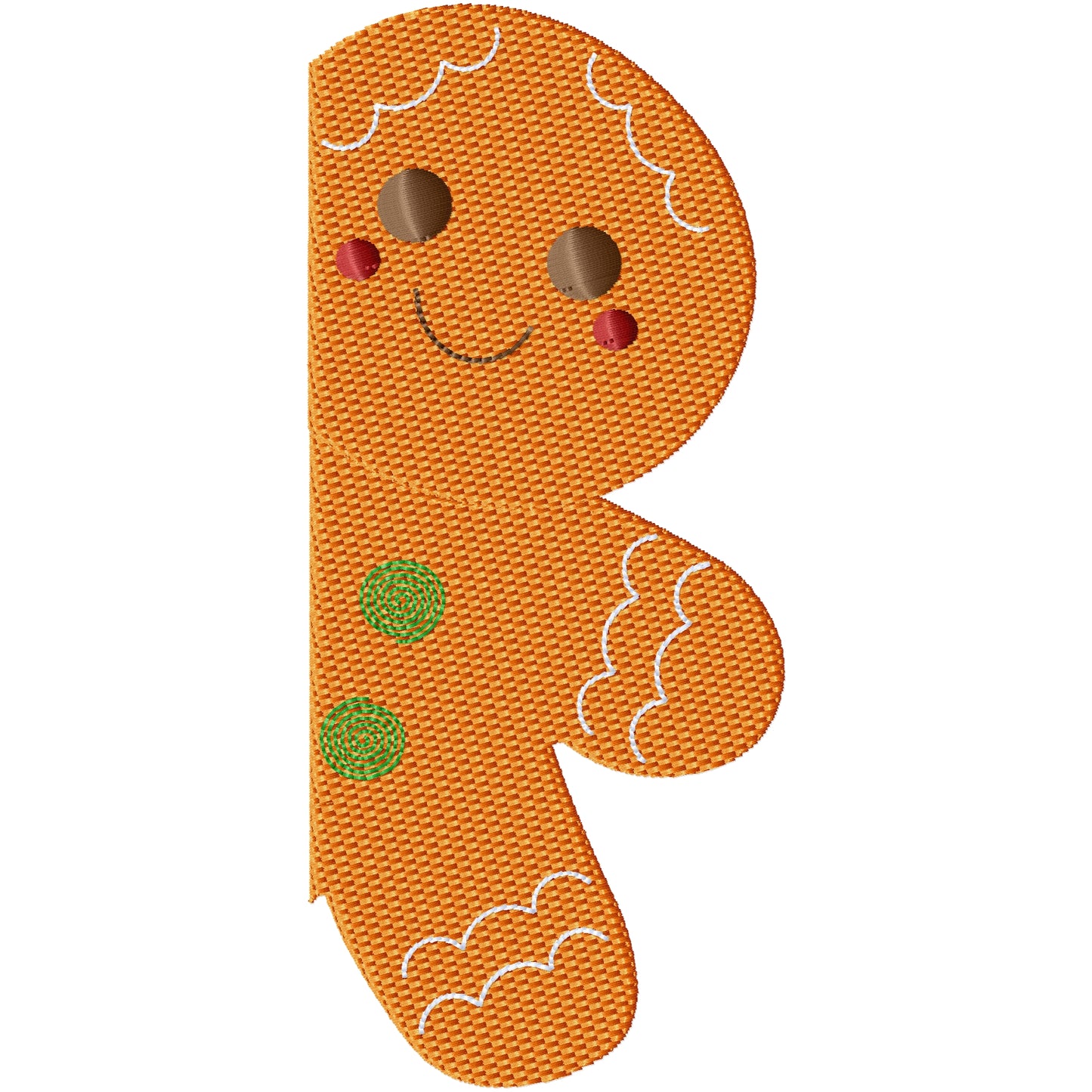 Gingerbread pocket 2 machine embroidery design 2 sizes