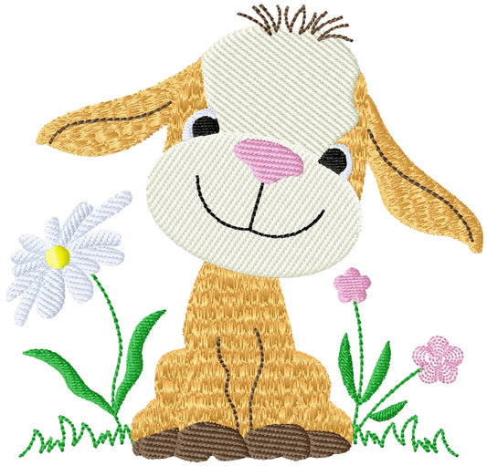 Baby goat 1 machine embroidery design 2 sizes