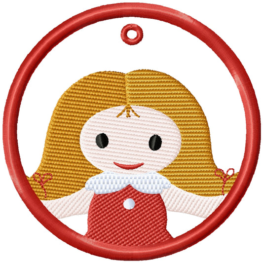 2025 ITH Misfit doll Christmas ornament applique machine embroidery design