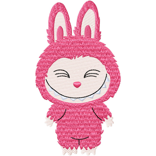 Textured Large Labooboo 3 monster machine embroidery design