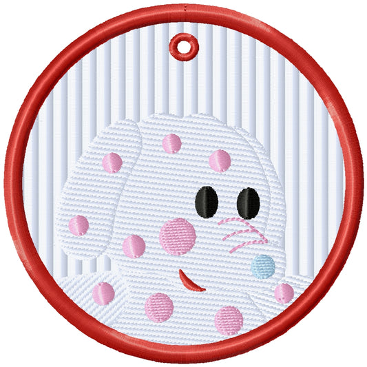 ITH 2025 Misfit elephant machine embroidery Christmas ornament