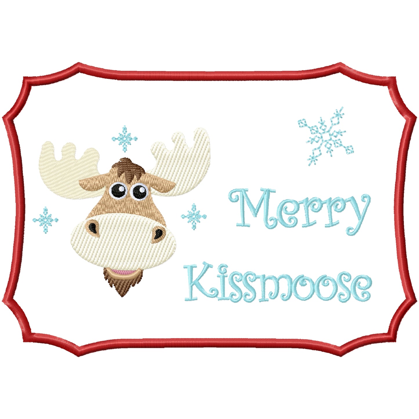 ITH Kissmoose mug rug machine embroidery with instructions
