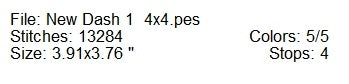 Dash 1 dachshund machine embroidery design