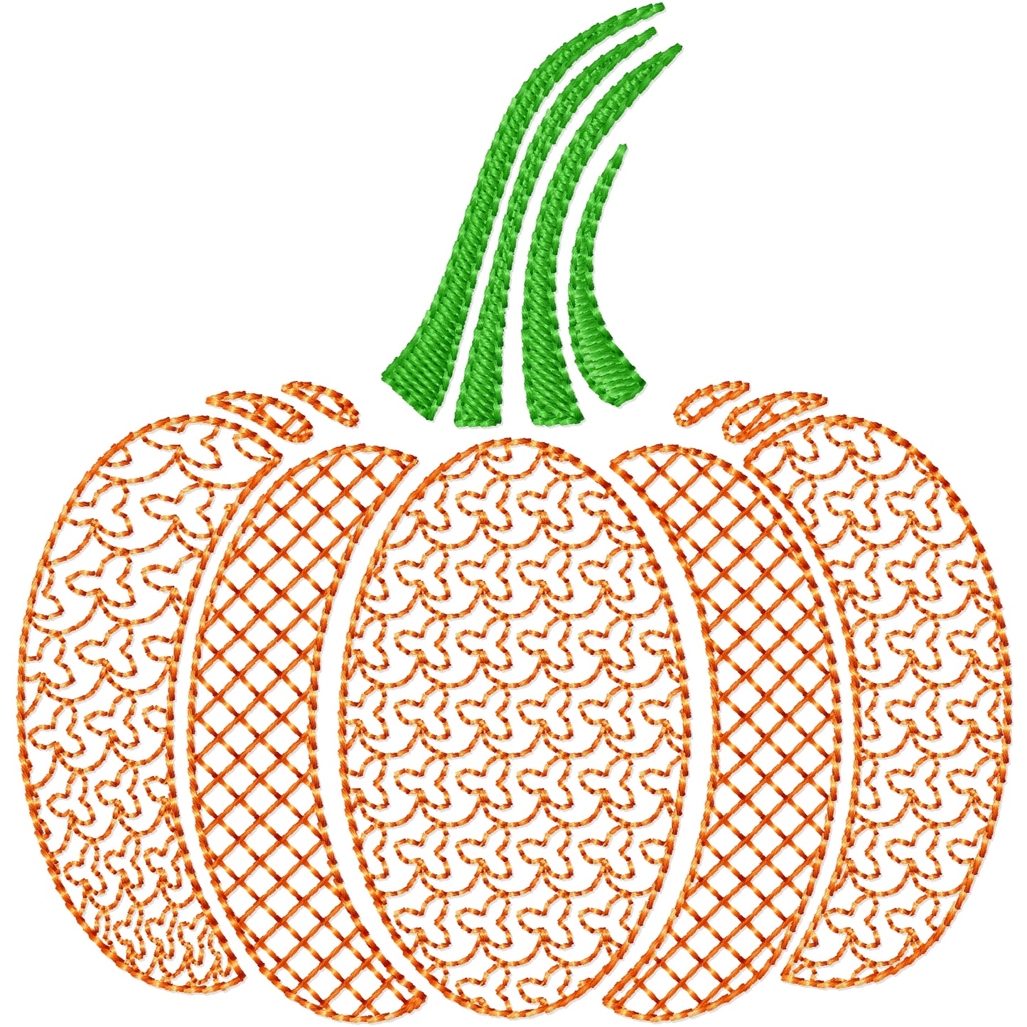 Pretty pumpkin 2 machine embroidery design