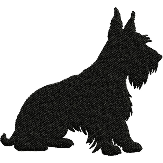 Scotty dog S 1 machine embroidery design