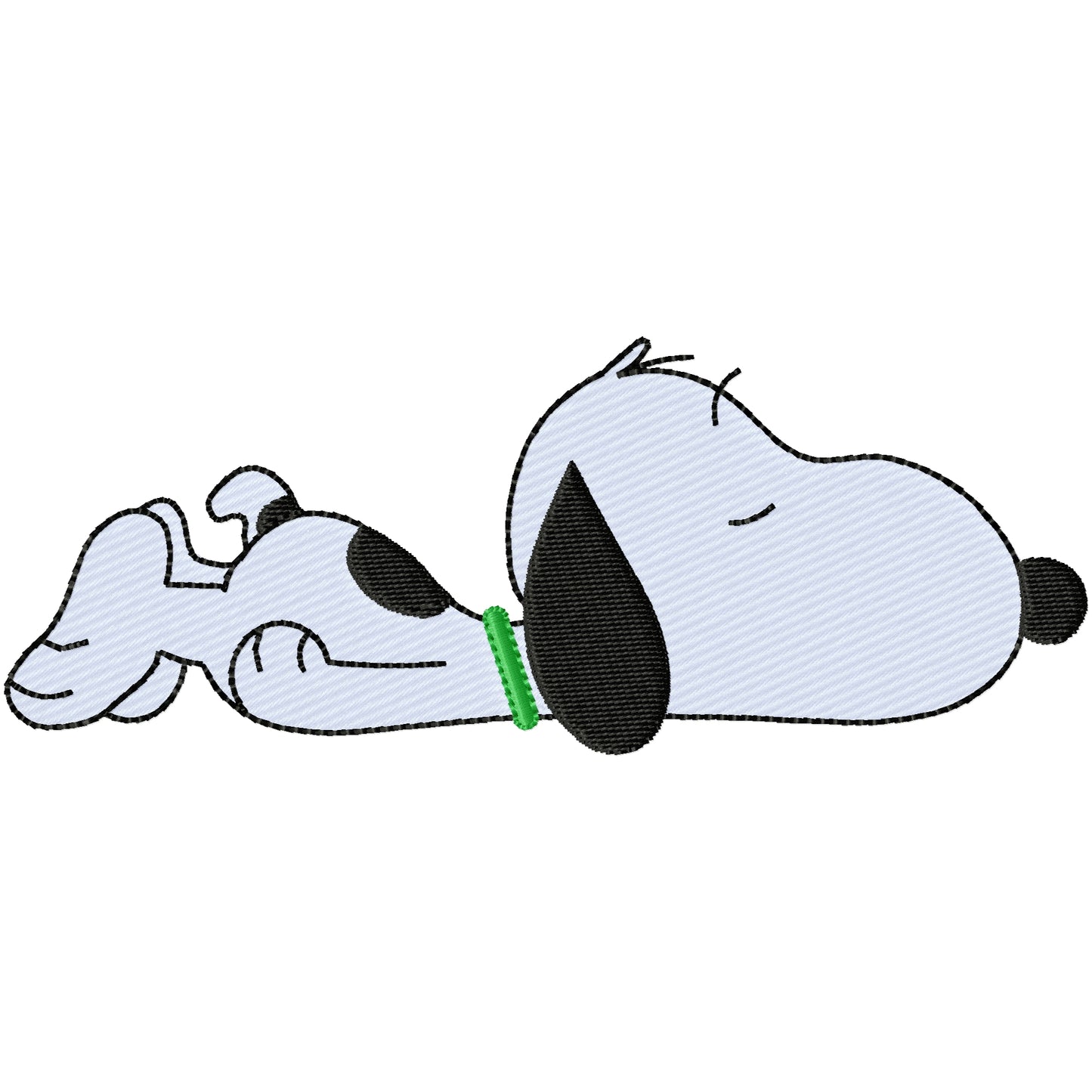 Snoopy pocket topper 1 machine embroidery design 2 sizes