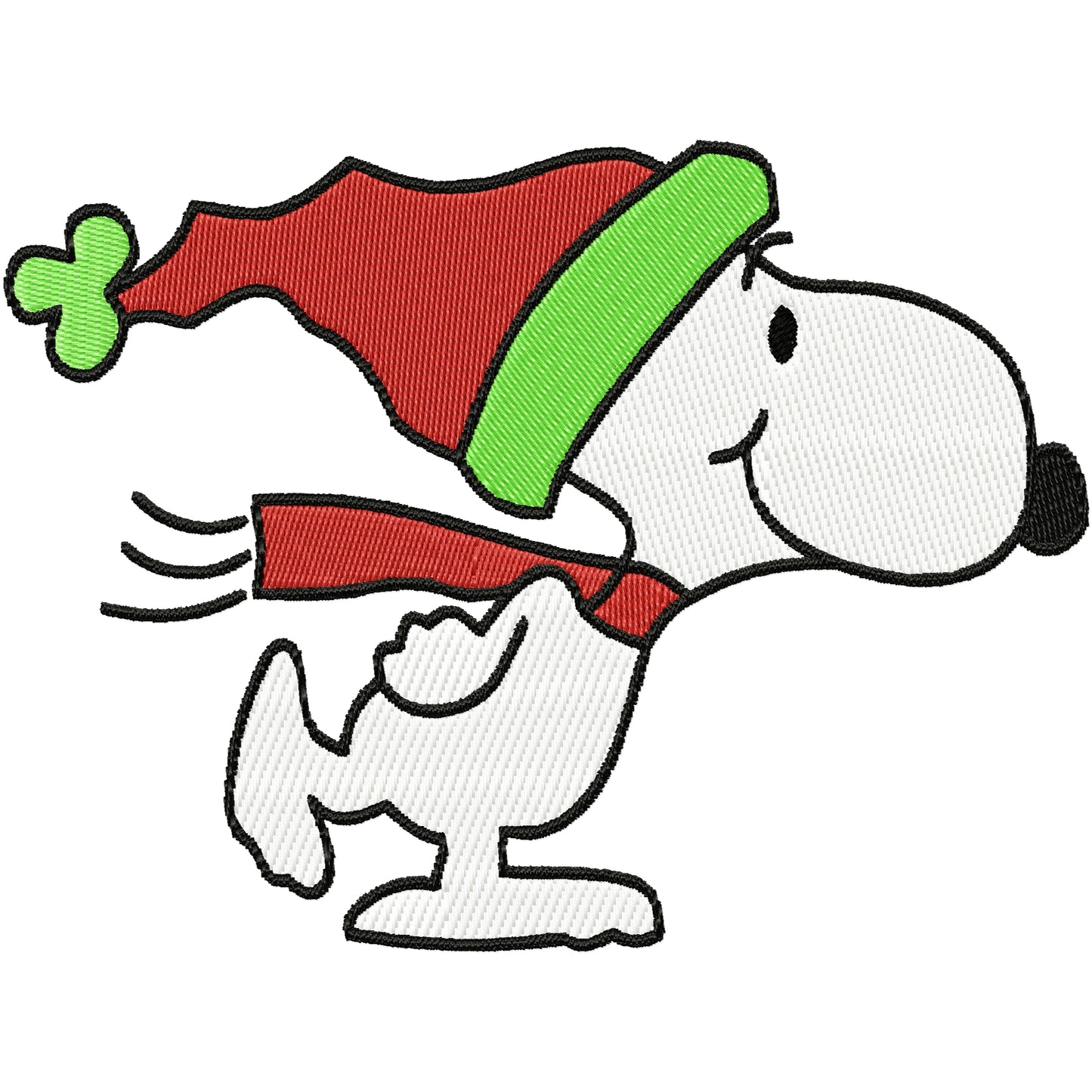 Snoop's winter machine embroidery design 2 sizes