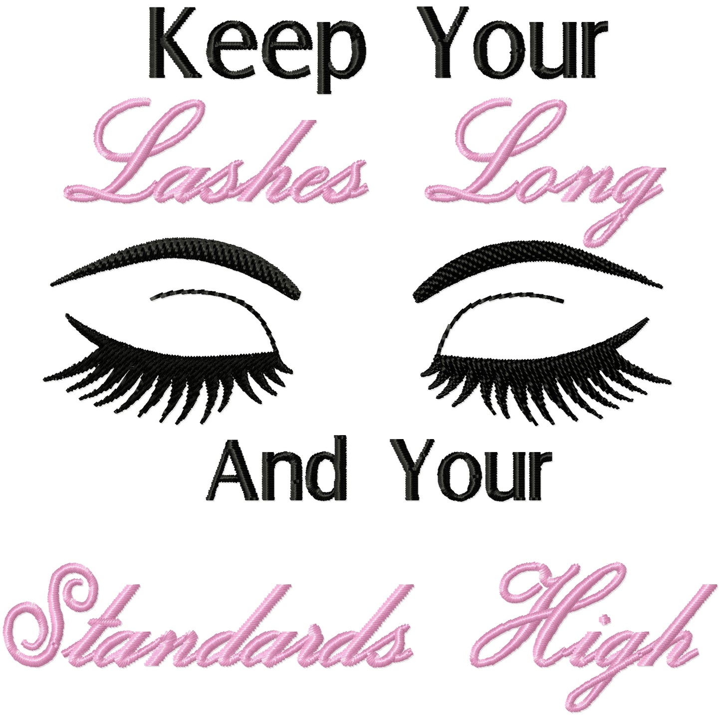 High standards machine embroidery design 2 sizes