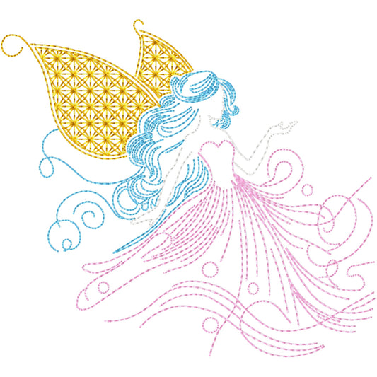 Stitch Fairy machine embroidery design 2 sizes