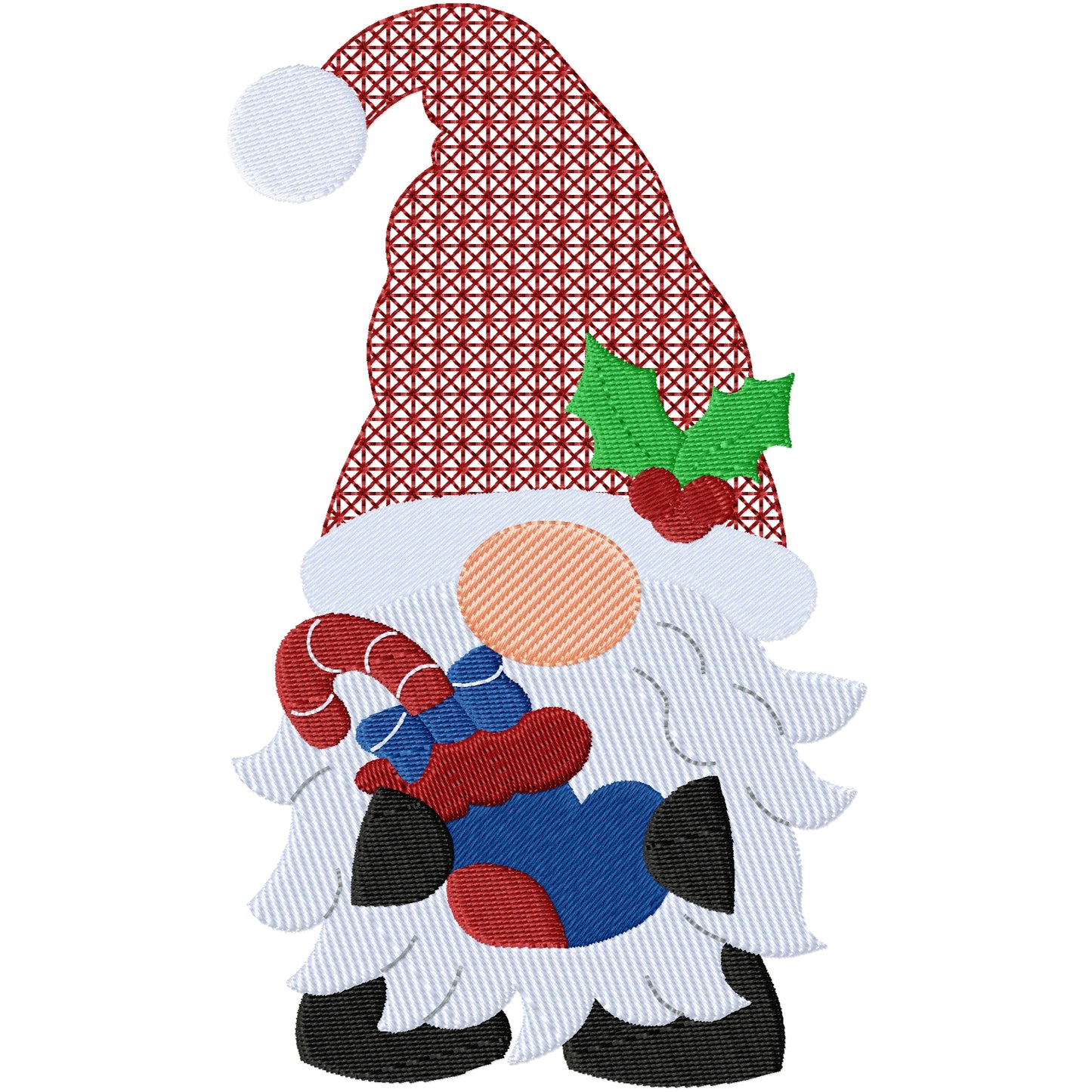 Santa table runner 2 machine embroidery design 3 sizes
