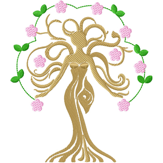 Tree of life 2 machine embroidery design 3 sizes