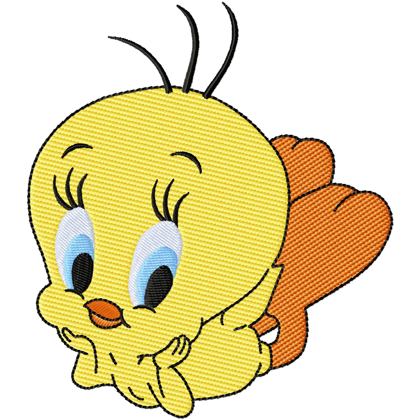 Tweety Bird 1 machine embroidery design 2 sizes